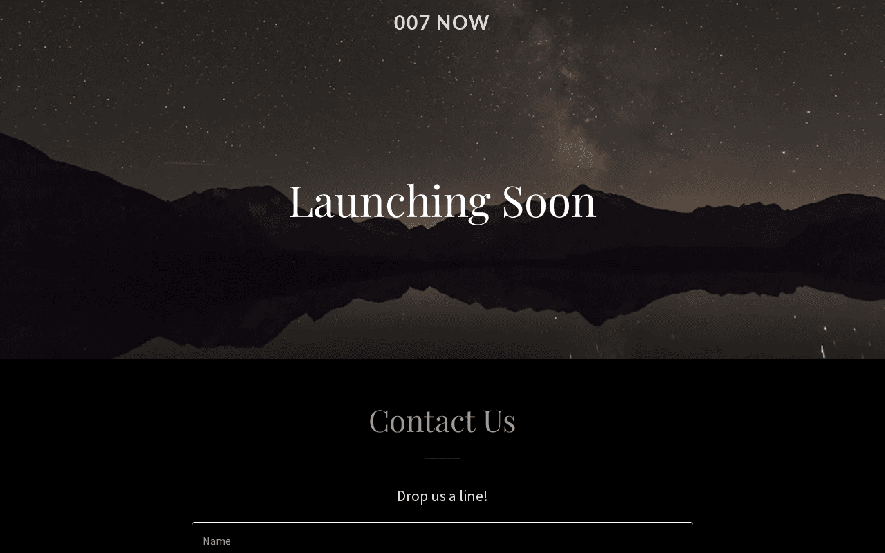 Screenshot of 007now.ai