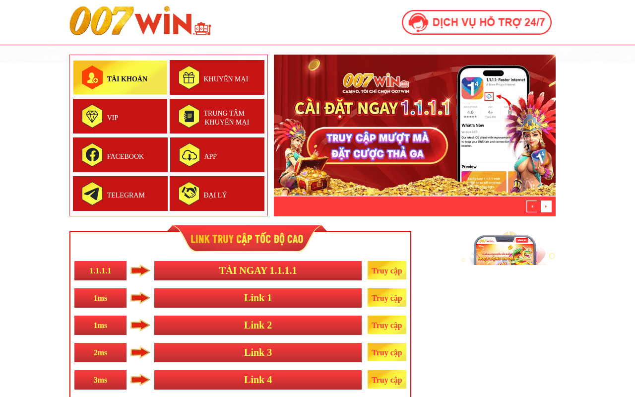 Screenshot of 007win.ai