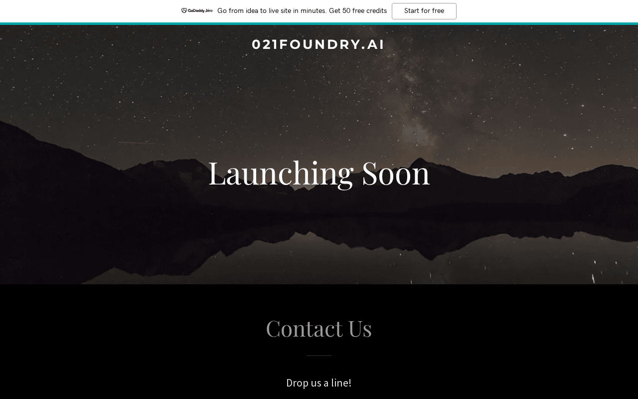 Screenshot of 021foundry.ai