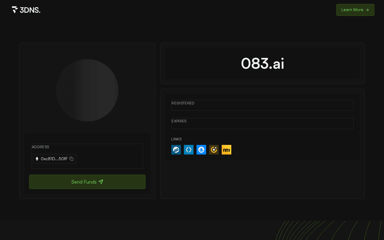 Screenshot of 083.ai