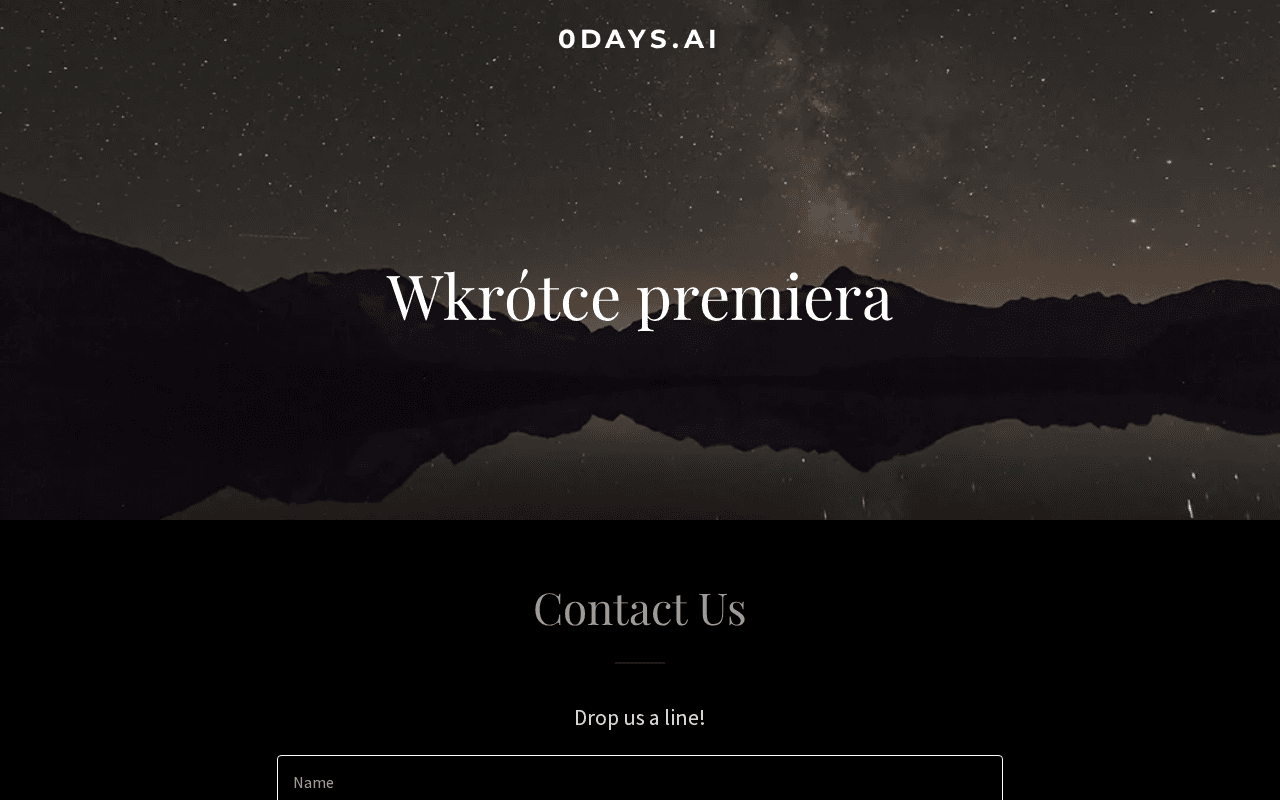 Screenshot of 0days.ai