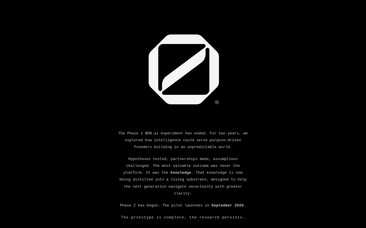 Screenshot of 0dn.ai