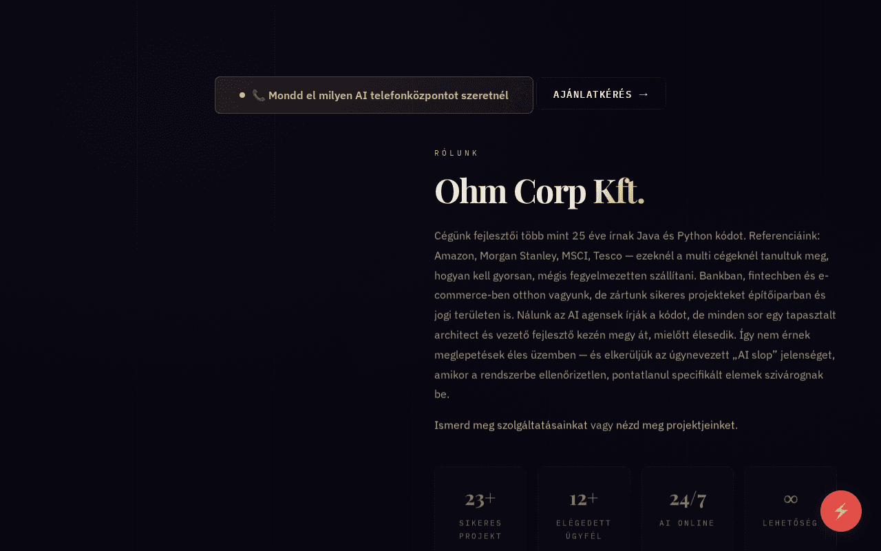 Screenshot of 0hm.ai
