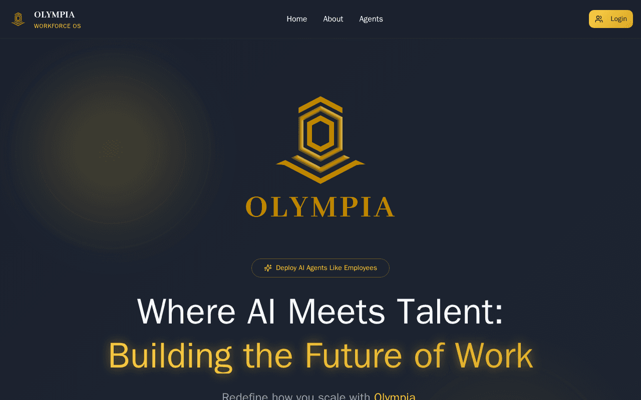 Screenshot of 0lympia.ai