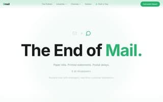 Screenshot of 0mail.ai