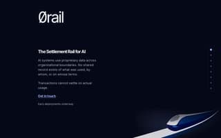 Screenshot of 0rail.ai