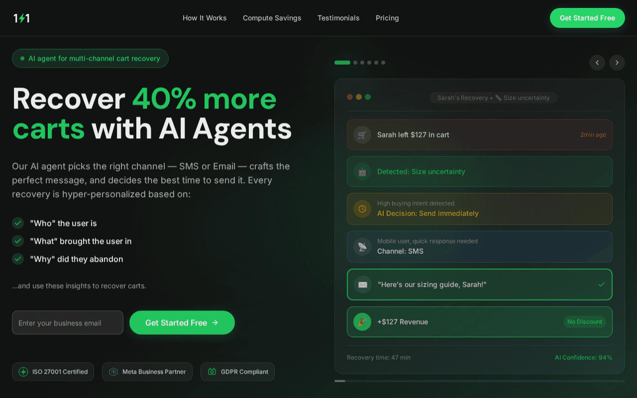 Screenshot of 1-to-1.ai