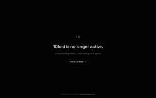 Screenshot of 10fold.ai