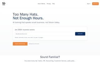 Screenshot of 10hats.ai