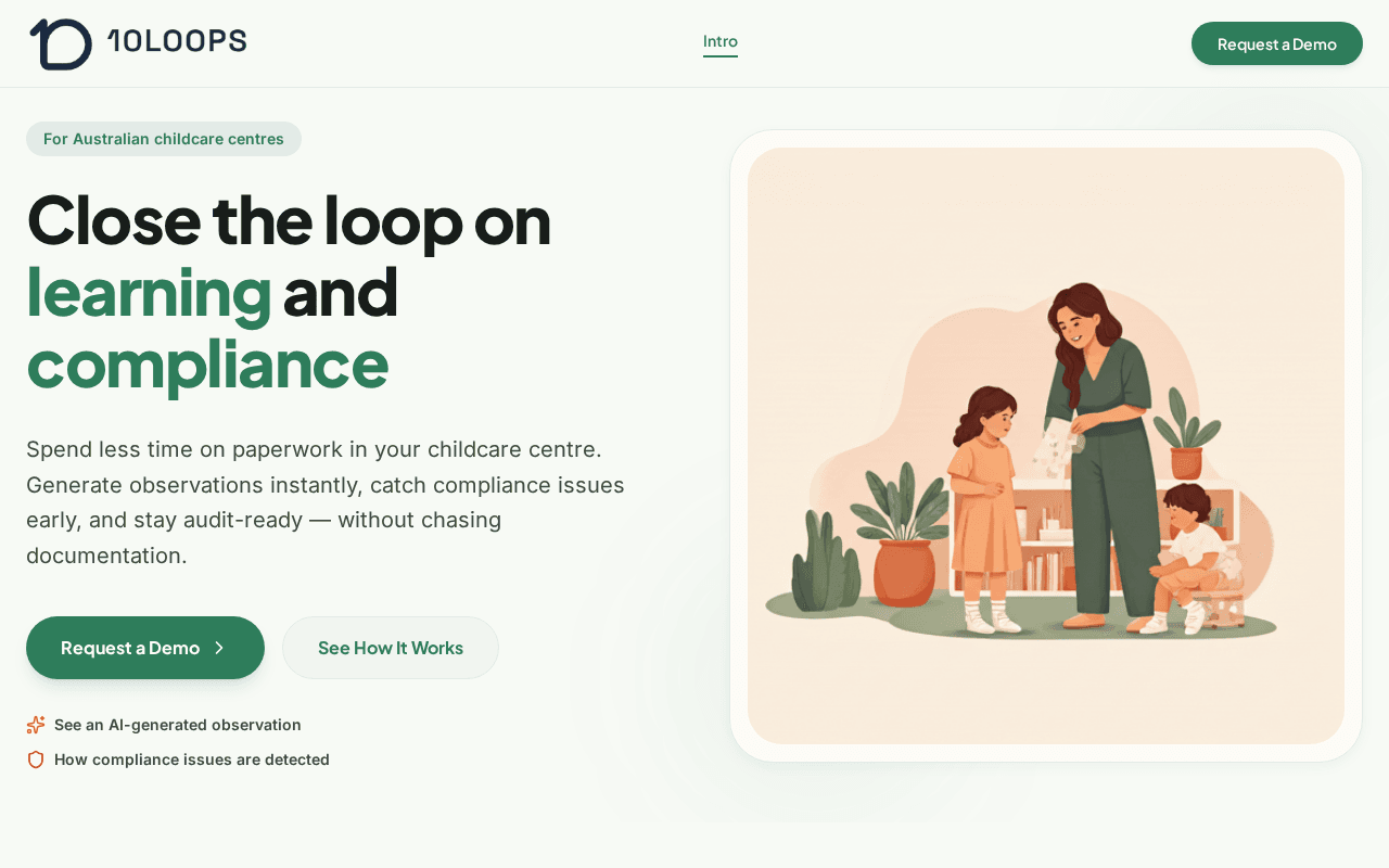 Screenshot of 10loops.ai