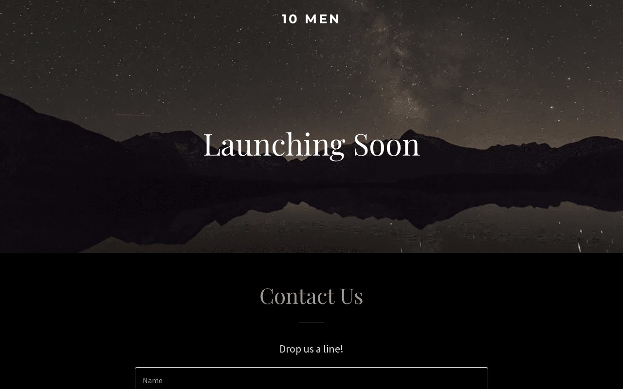 Screenshot of 10men.ai