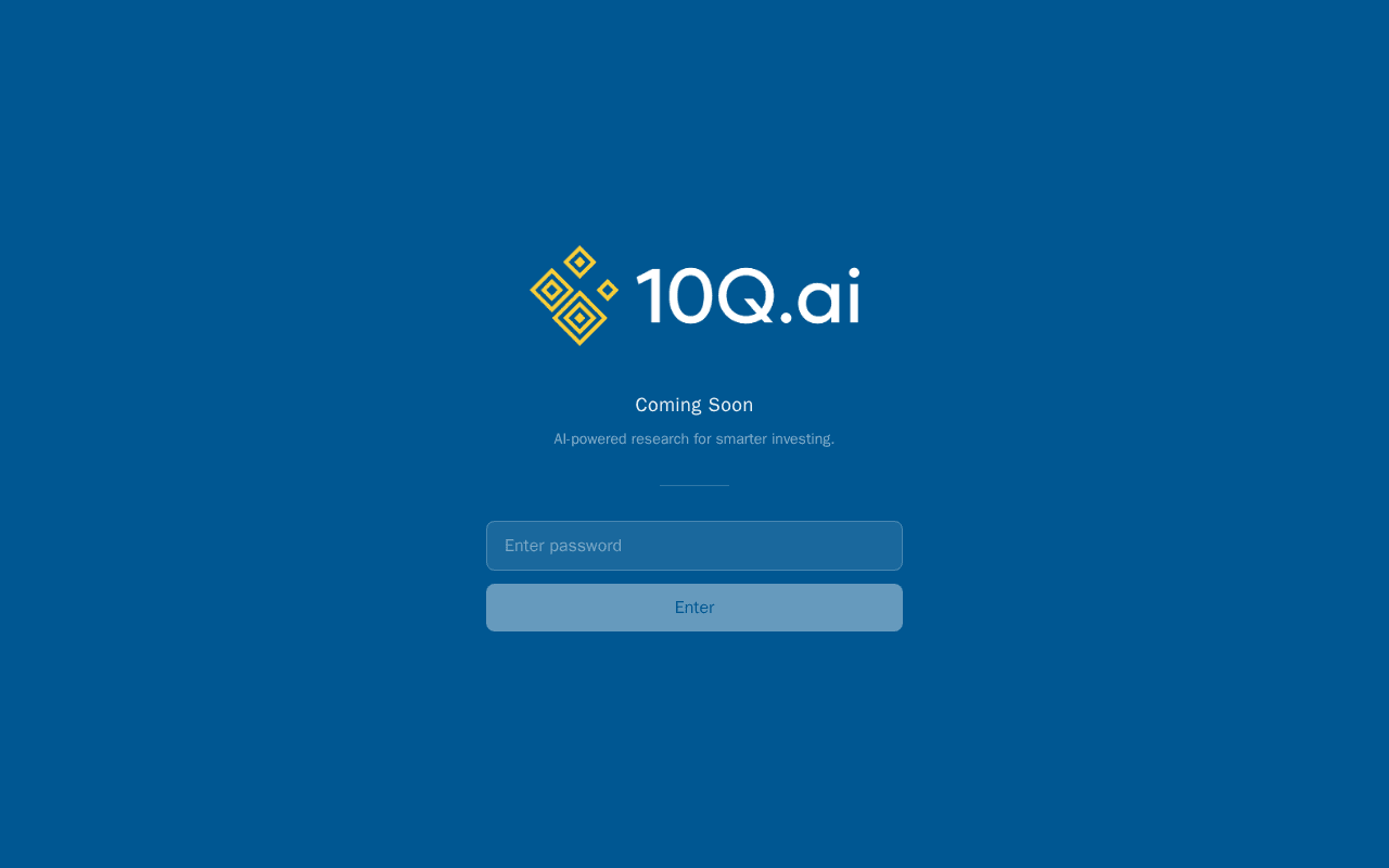 Screenshot of 10q.ai