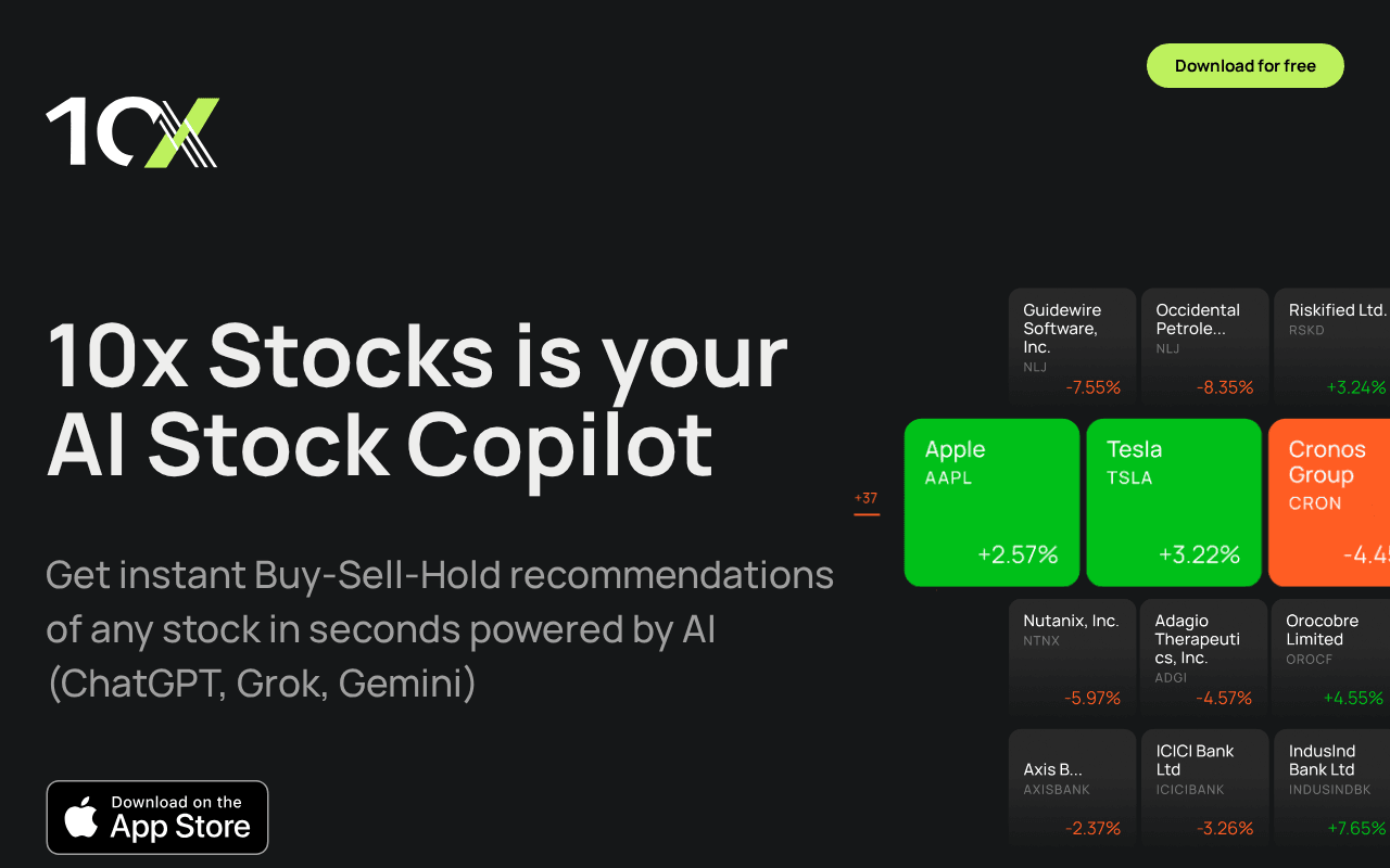 Screenshot of 10xapp.ai