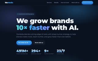 Screenshot of 10xmedia.ai