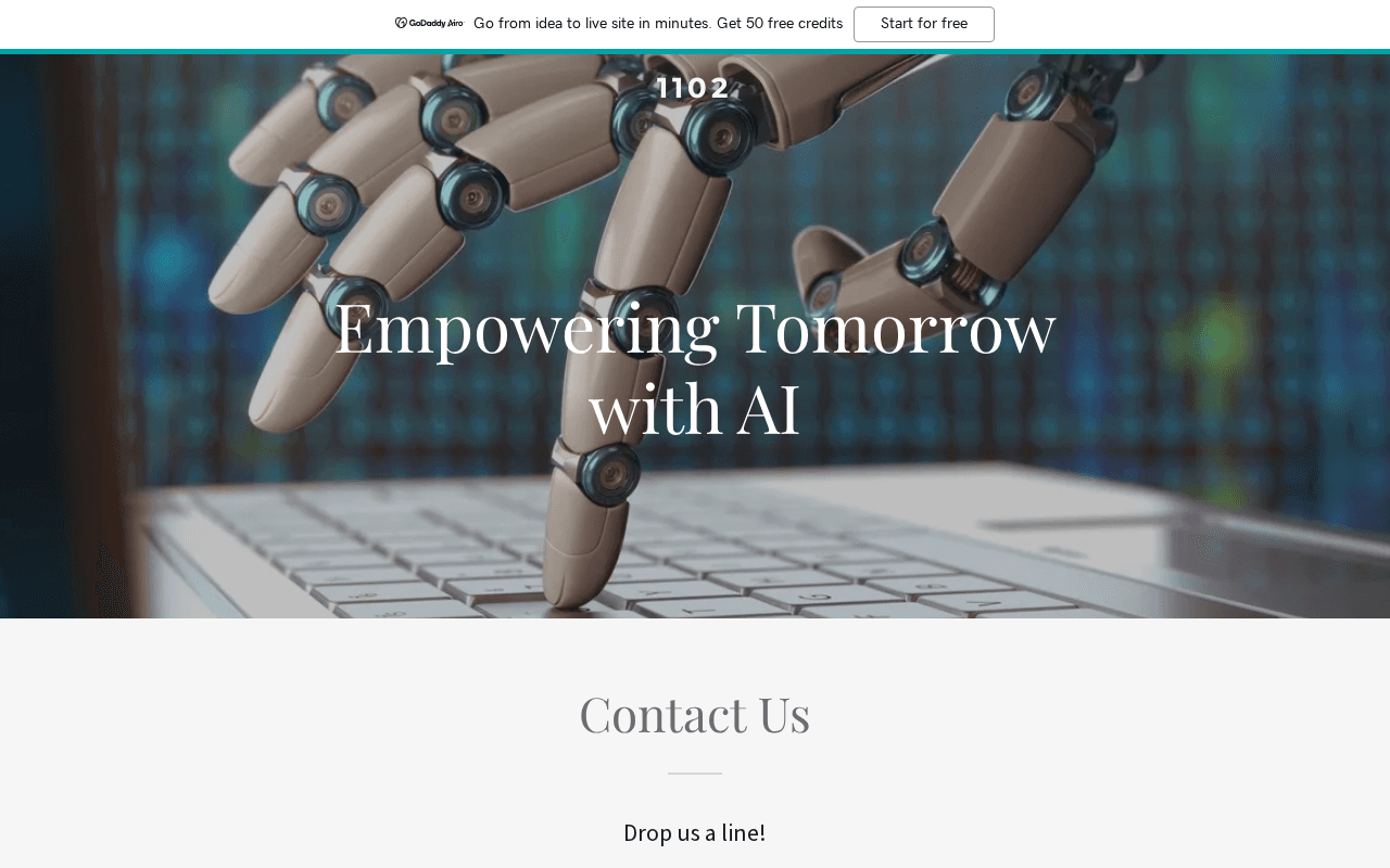 Screenshot of 1102.ai
