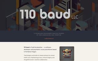 Screenshot of 110baud.ai