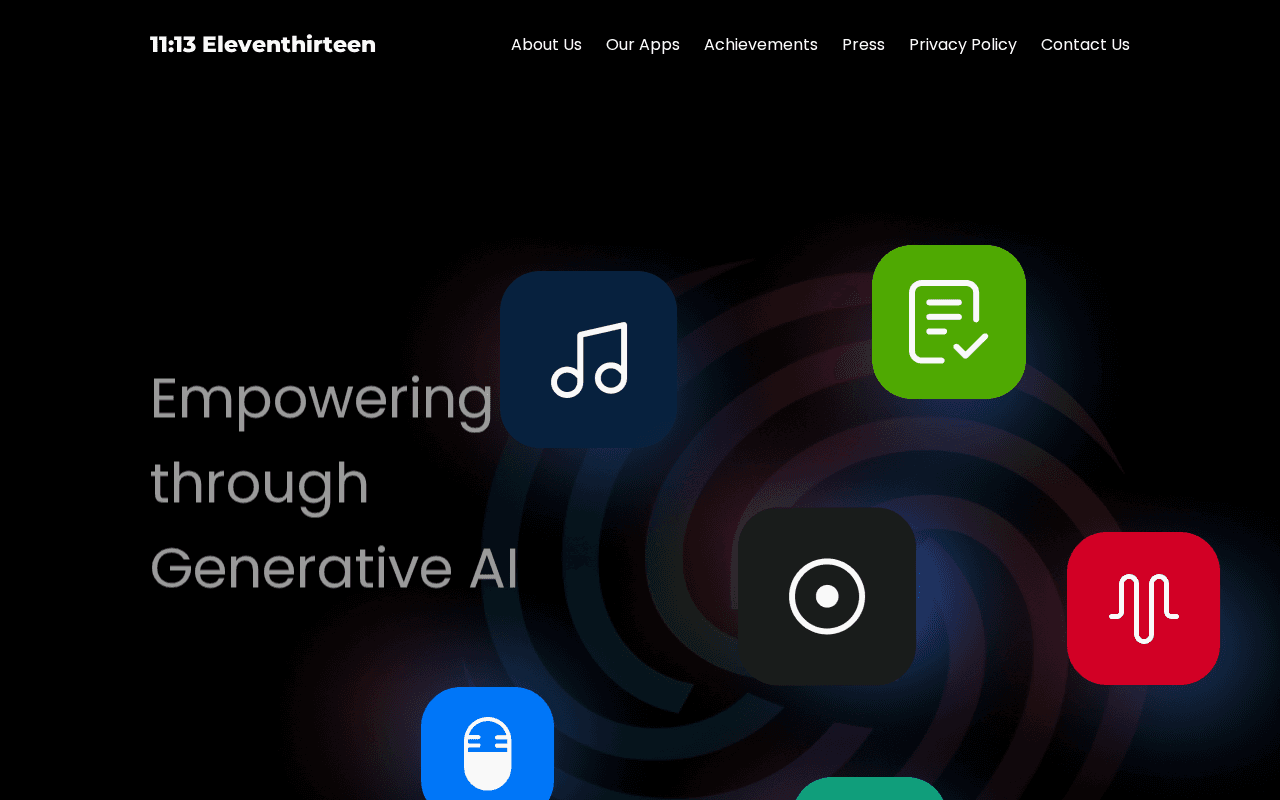 Screenshot of 1113.ai