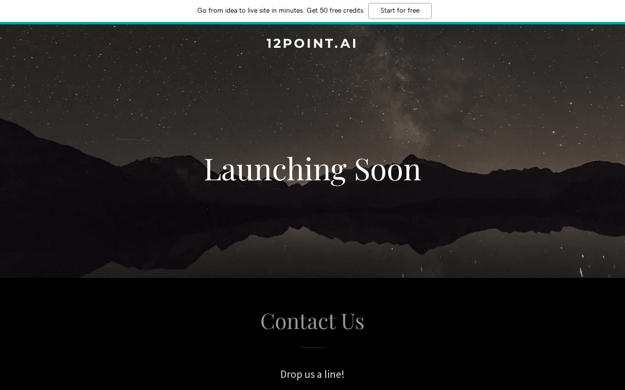 Screenshot of 12point.ai