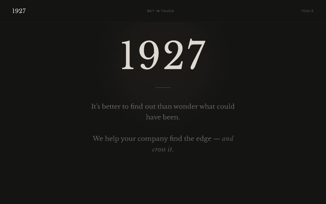 Screenshot of 1927.ai