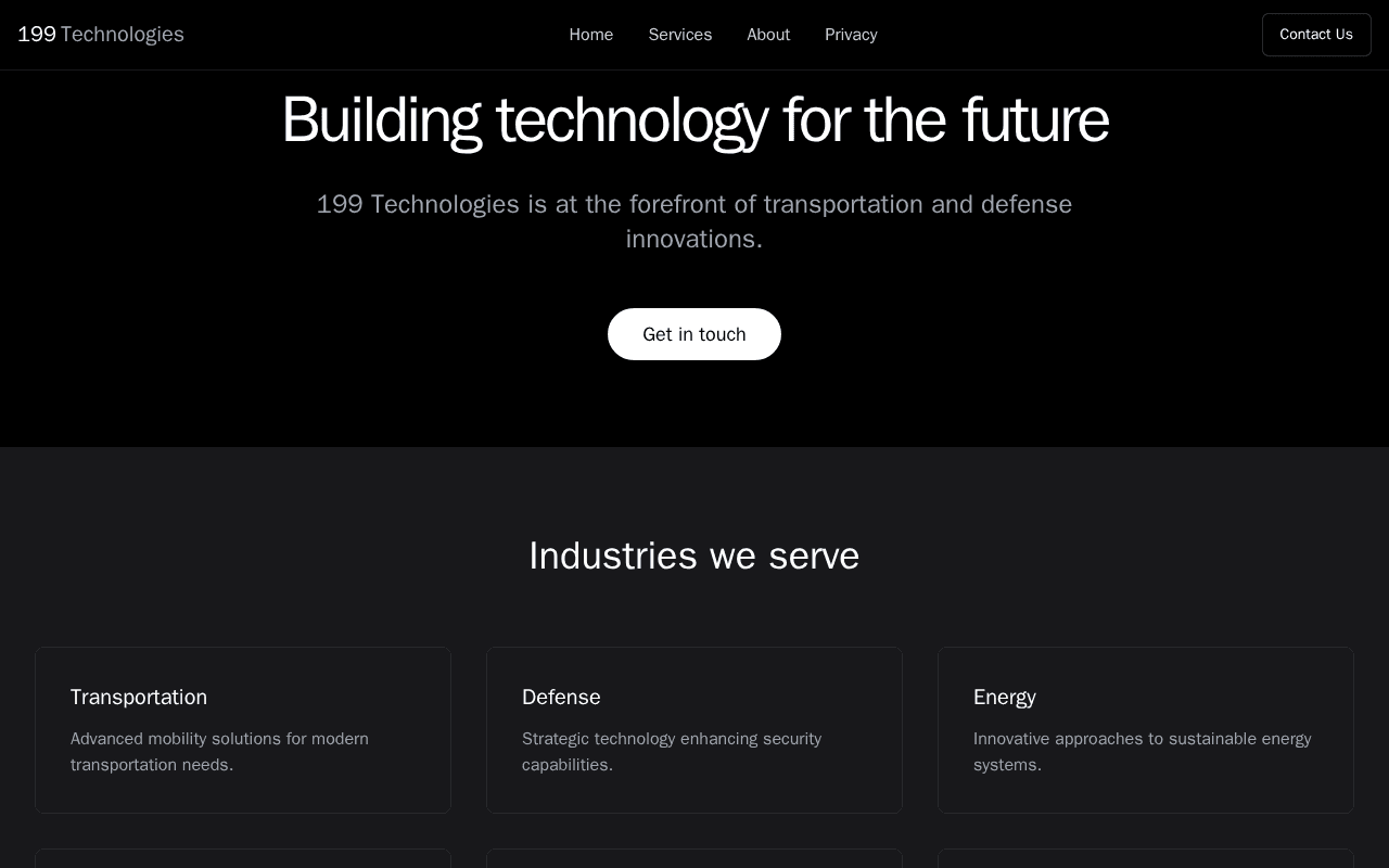 Screenshot of 199t.ai