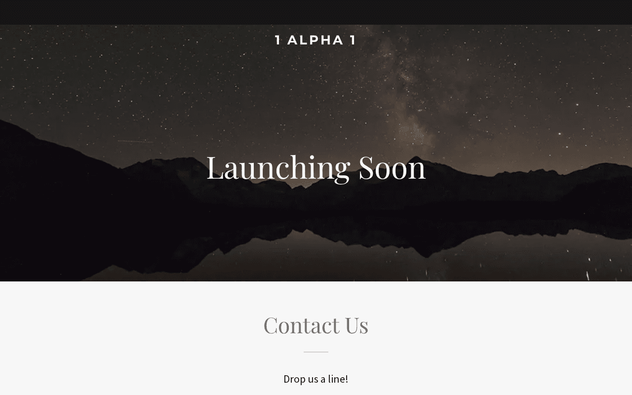 Screenshot of 1alpha1.ai