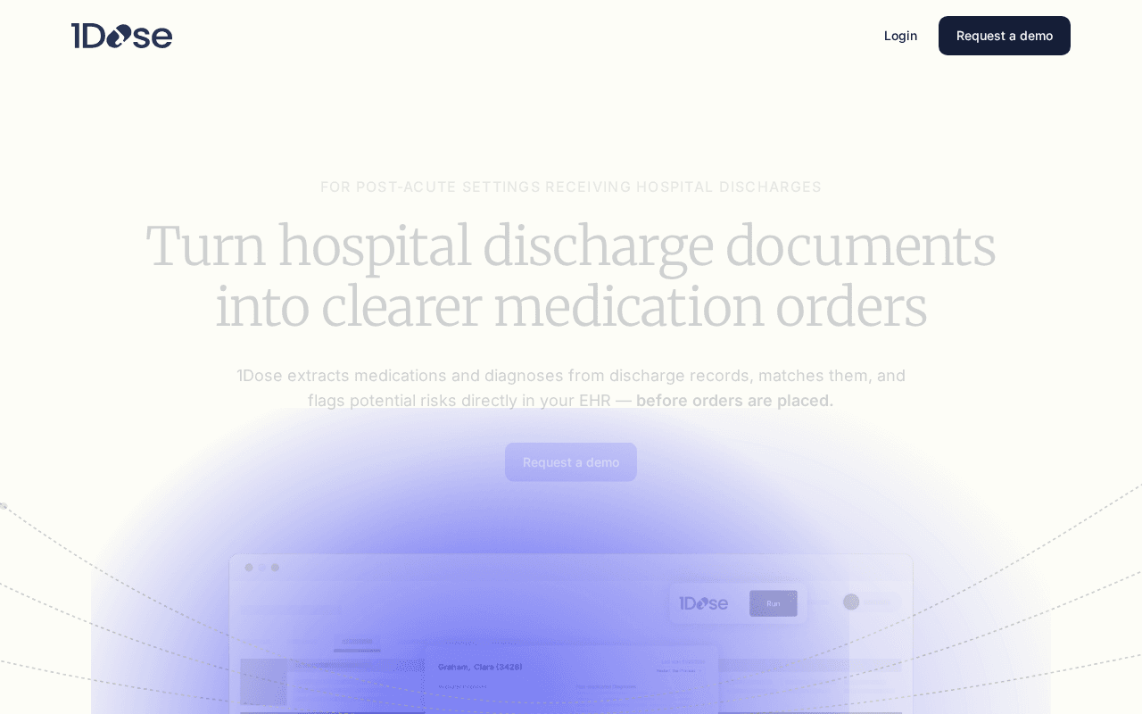 Screenshot of 1dose.ai