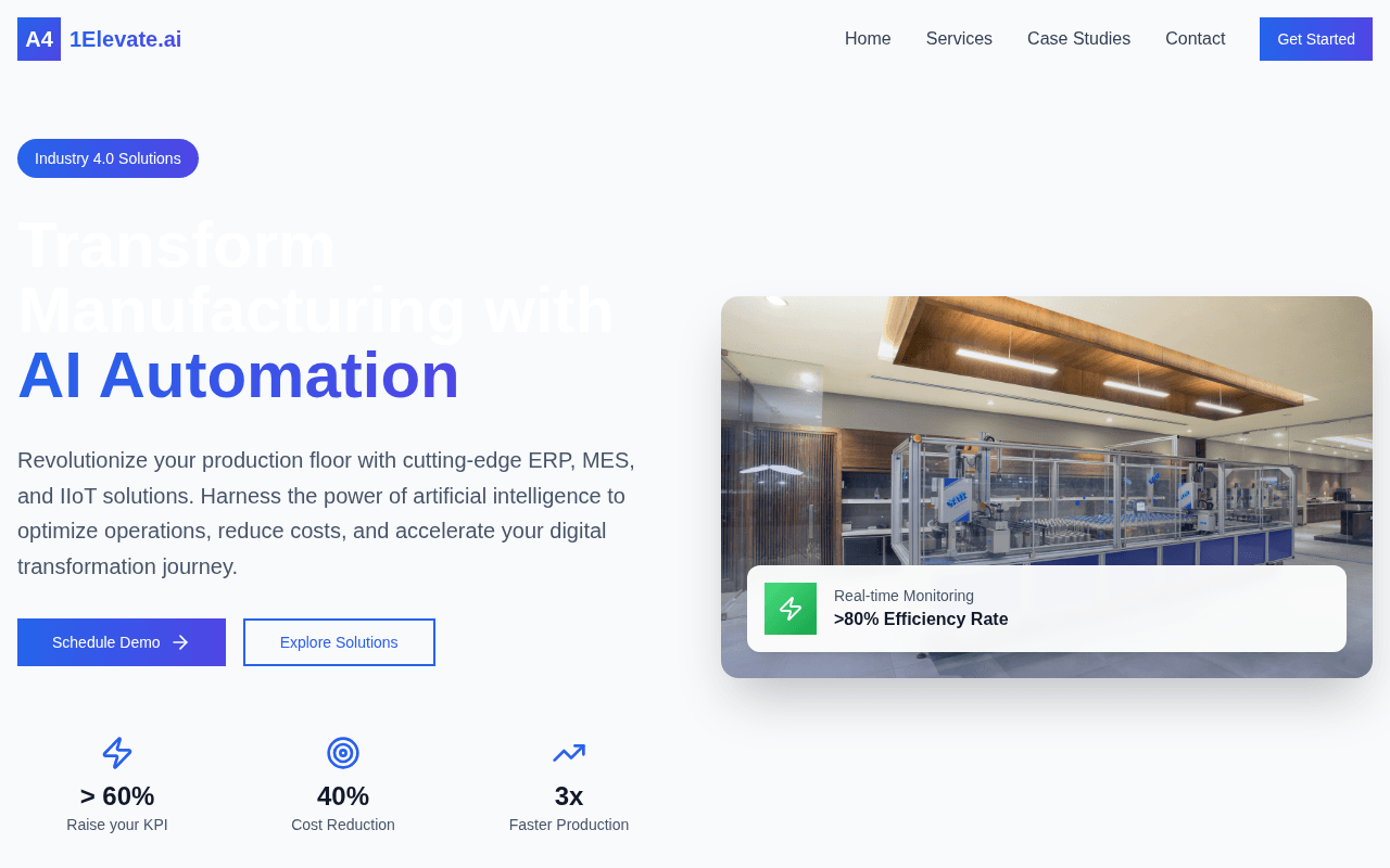 Screenshot of 1elevate.ai