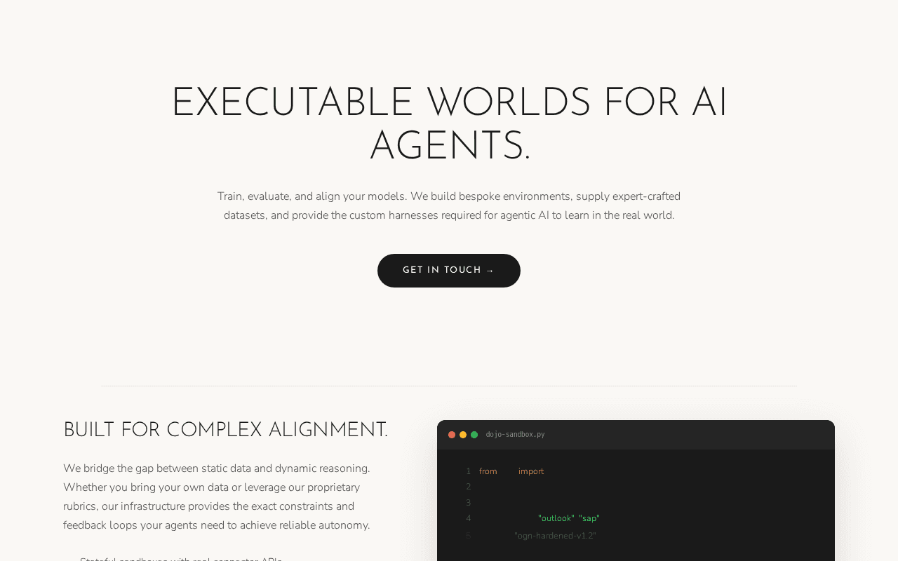 Screenshot of 1gn.ai