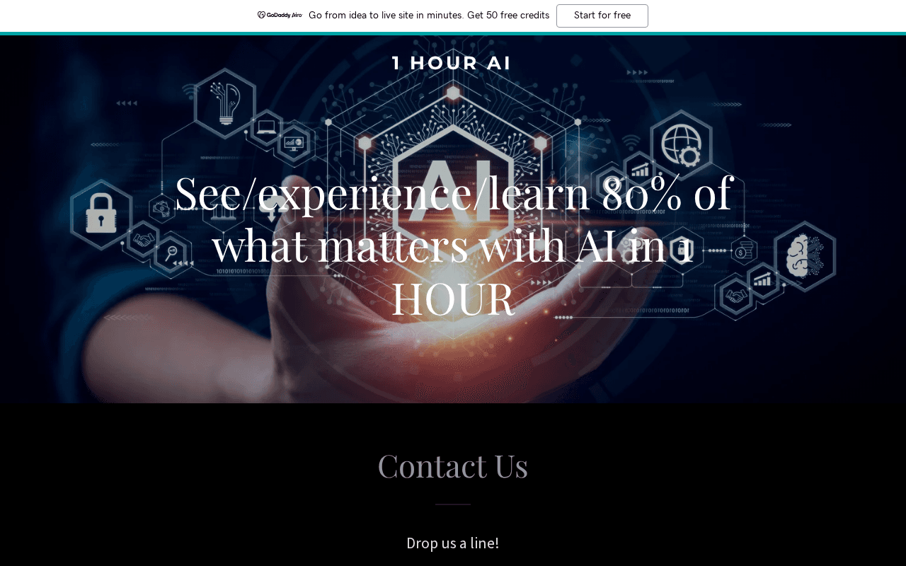Screenshot of 1hourai.ai