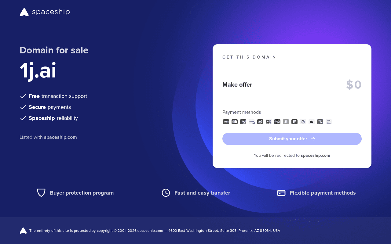 Screenshot of 1j.ai