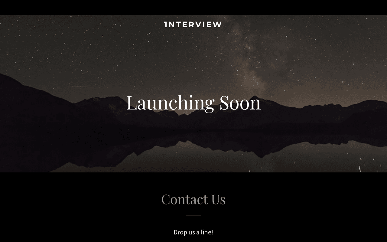 Screenshot of 1nterview.ai