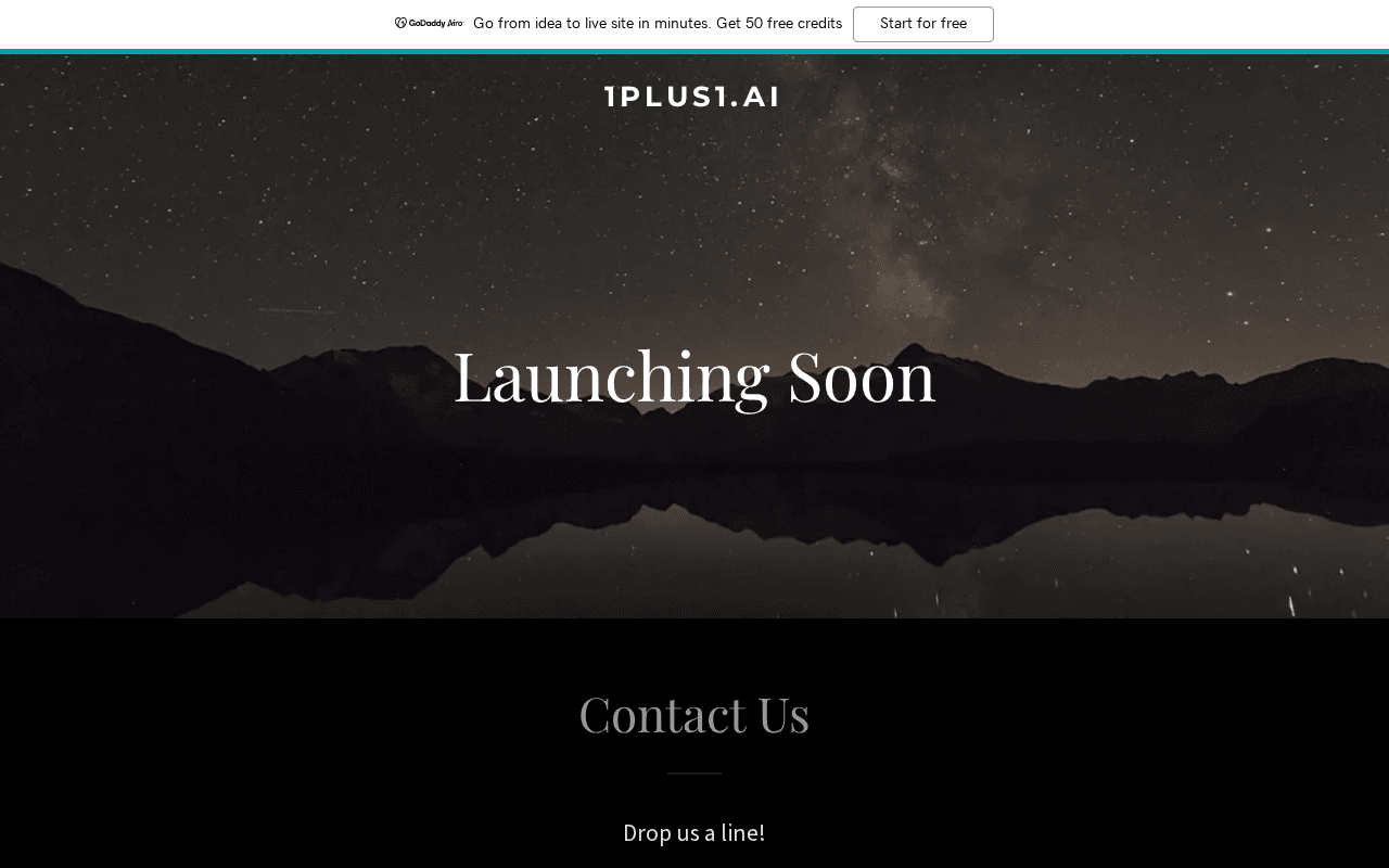 Screenshot of 1plus1.ai