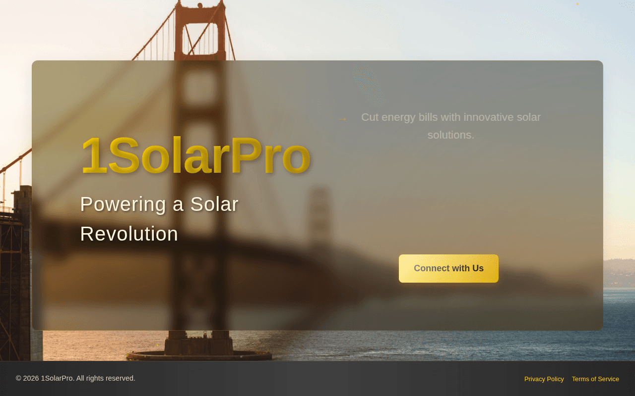Screenshot of 1solarpro.ai