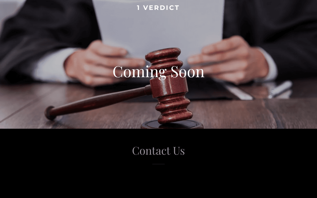 Screenshot of 1verdict.ai