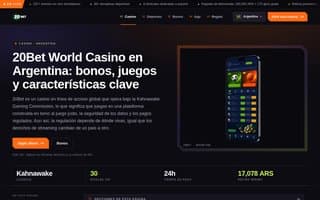 Screenshot of 20bet.ai