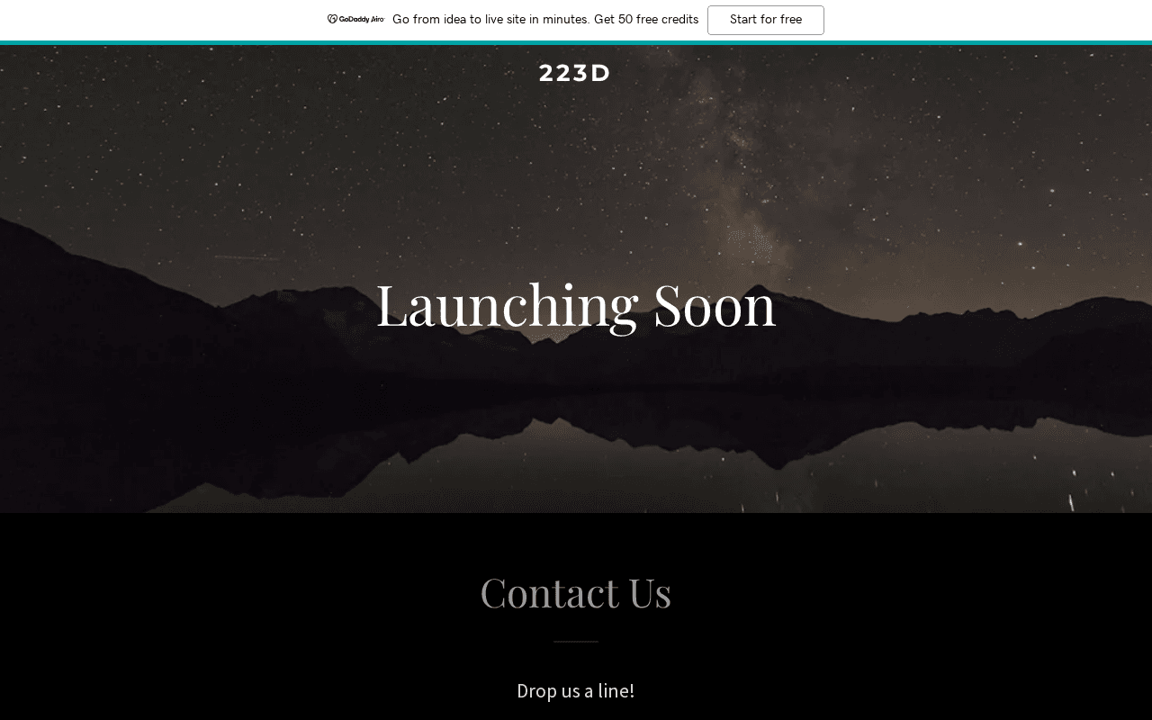 Screenshot of 223d.ai