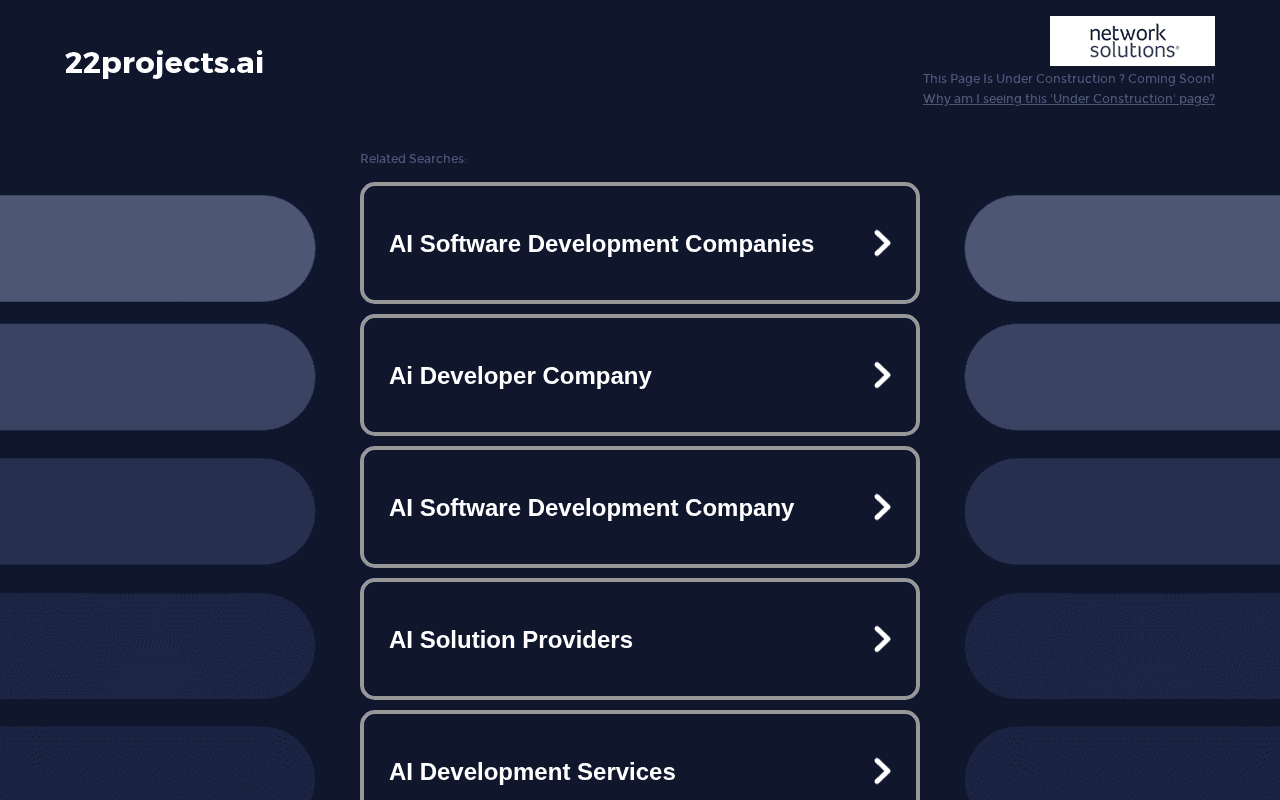 Screenshot of 22projects.ai