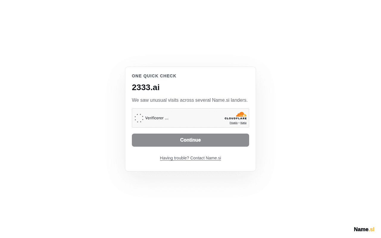 Screenshot of 2333.ai
