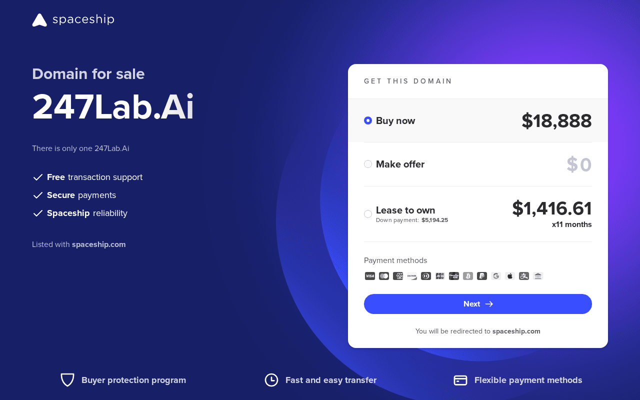 Screenshot of 247lab.ai