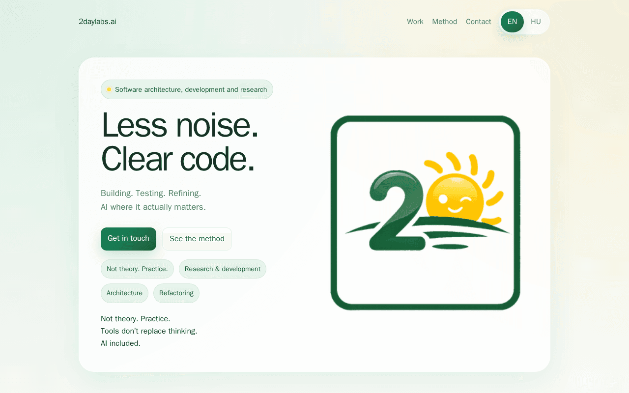 Screenshot of 2daylabs.ai