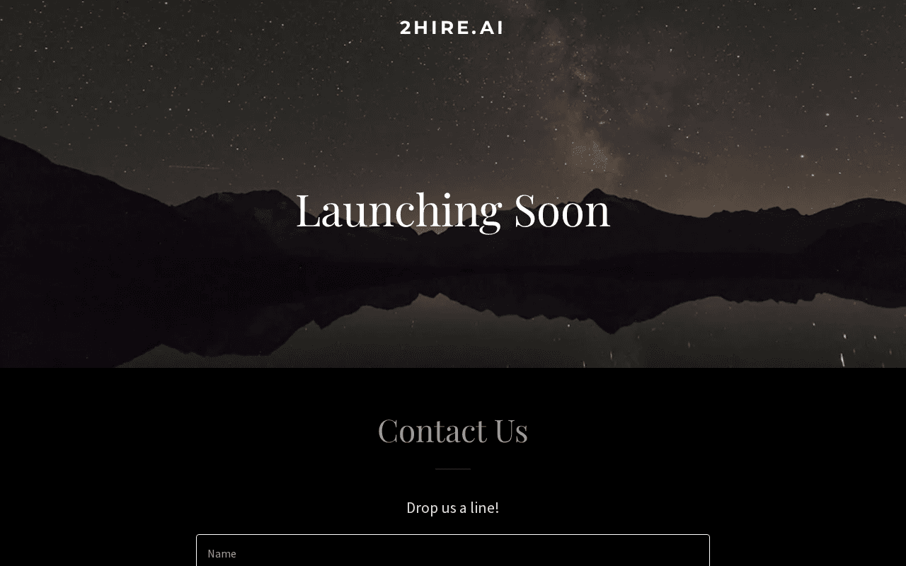 Screenshot of 2hire.ai
