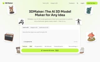 Thumbnail of 3dmaker.ai