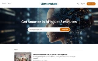 Screenshot of 3min.ai