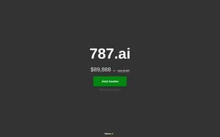Screenshot of 787.ai