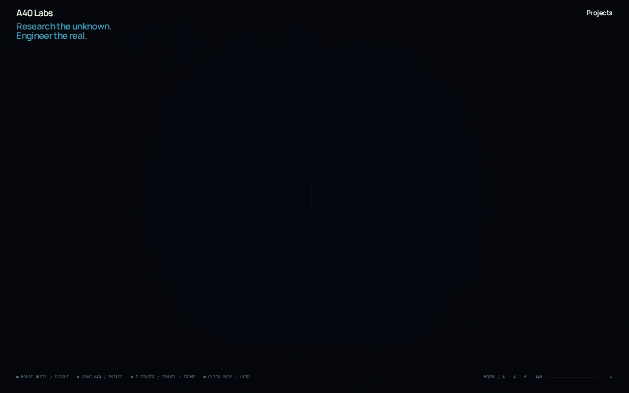 Screenshot of a40.ai