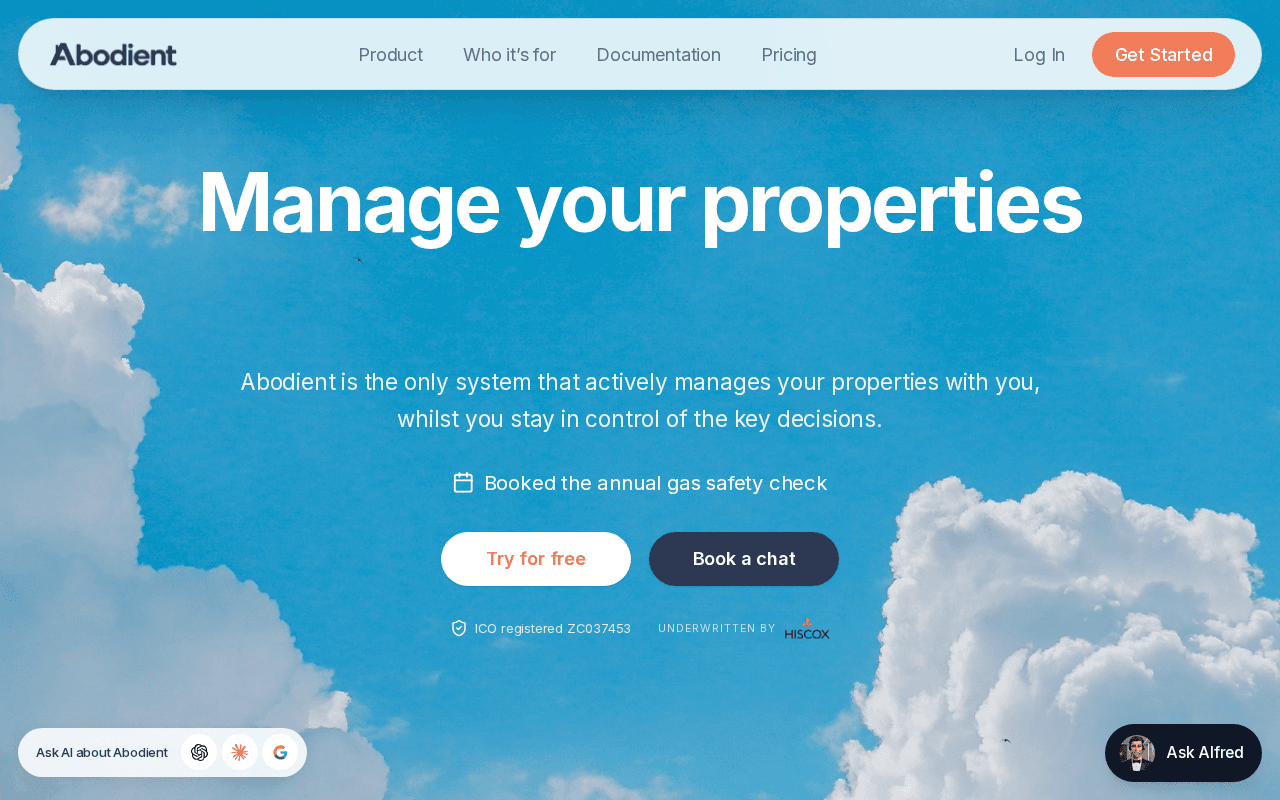 Screenshot of abodient.ai