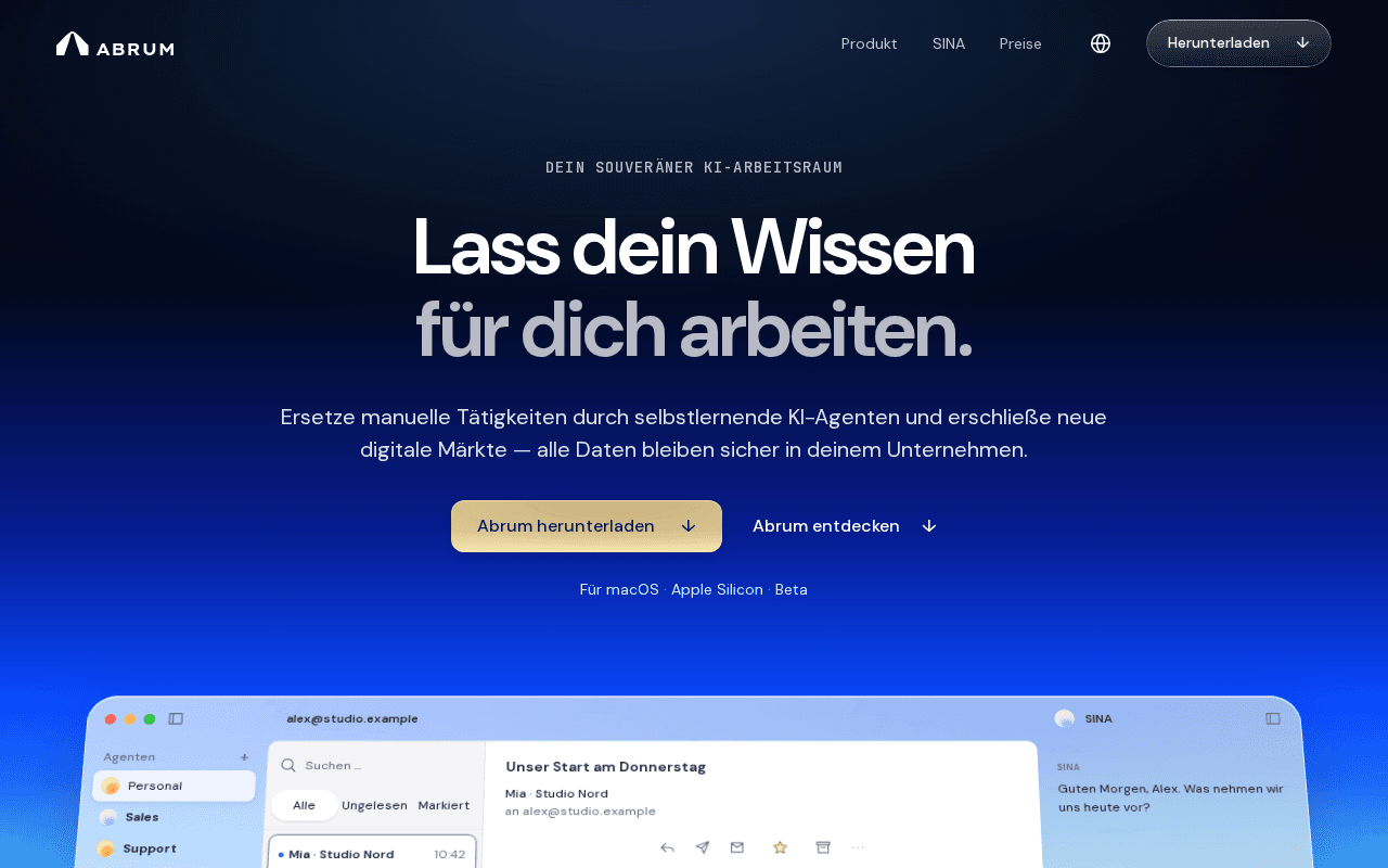 Screenshot of abrum.ai