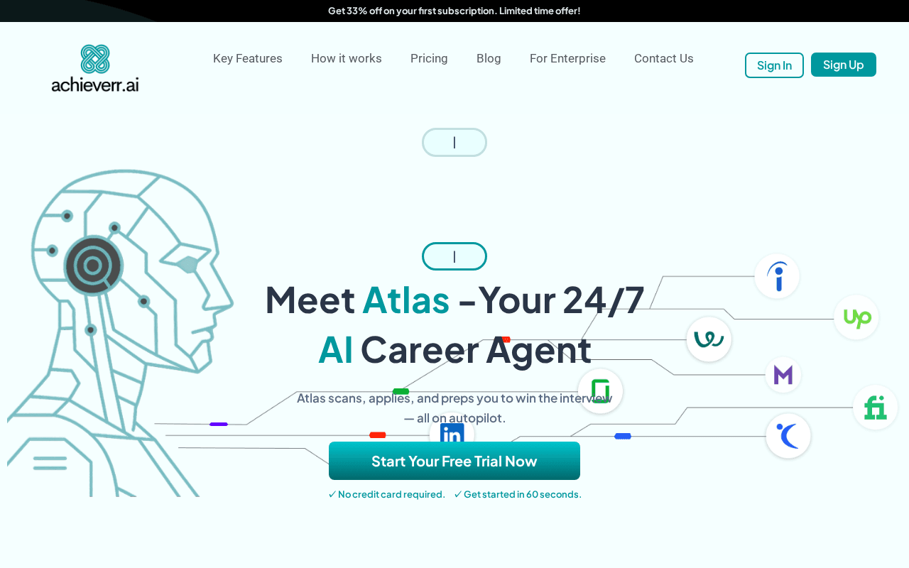 Screenshot of achieverr.ai
