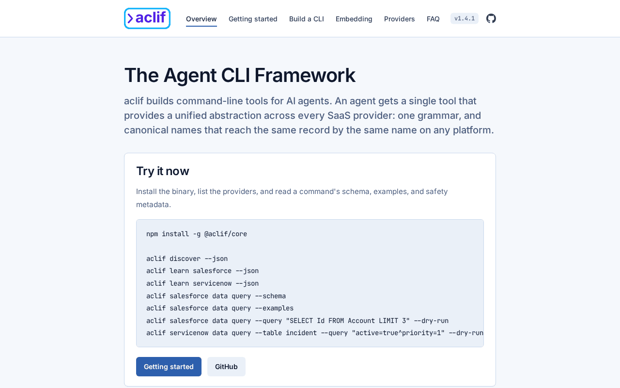 Screenshot of aclif.ai