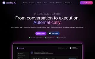 Screenshot of acta.ai
